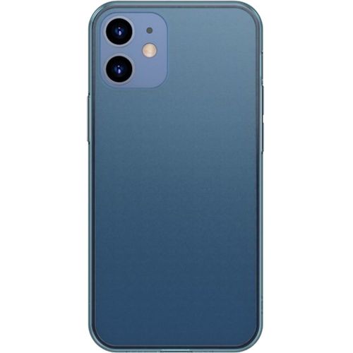Protectie spate baseus frosted glass wiapiph54n-ws03 pentru apple iphone 12 mini (albastru)