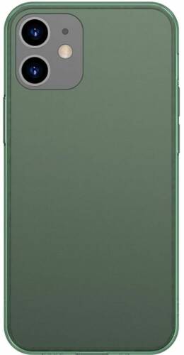 Protectie spate baseus frosted glass wiapiph61p-ws06 pentru apple iphone 12, iphone 12 pro (verde)