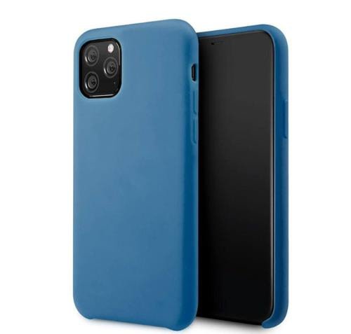 Protectie spate lemontti silicone lite lemhslixiipabs pentru apple iphone 12 / 12 pro (albastru)