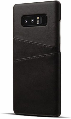 Protectie spate senno tailor leather wallet pentru samsung galaxy note 8 (negru)
