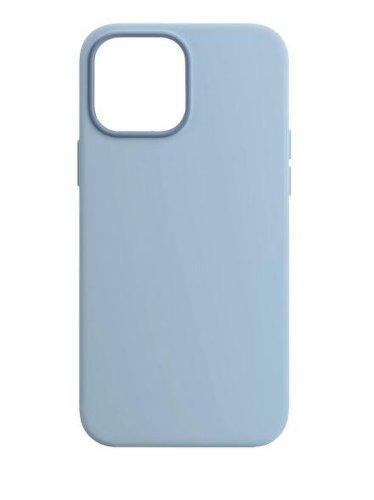 Protectie spate zmeurino magnetic liquid silicone pentru apple iphone 13, apple iphone 14 (albastru)