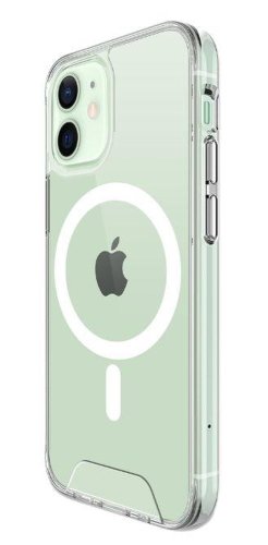 Protectie spate zmeurino magnetic space pentru apple iphone 13, iphone 14 (transparent)