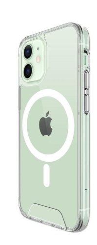 Protectie spate zmeurino magnetic space pentru apple iphone 14 plus (transparent)