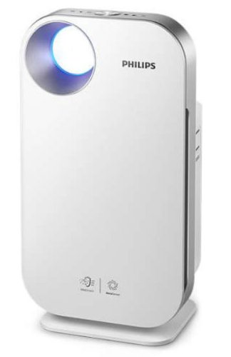 Purificator de aer philips aerasense series 4500i ac4550/50, acoperire pana la 48 mp, filtru hepa, nivel zgomot 64db (argintiu)