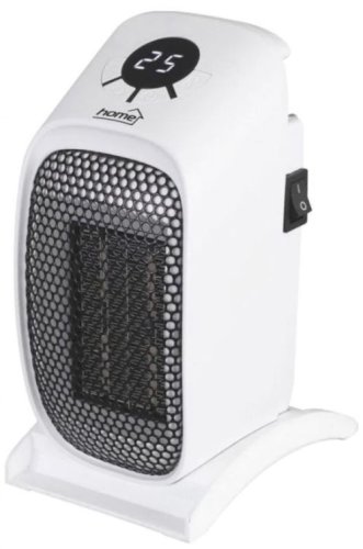 Radiator portabil home fkh400, 400 w, ceramic, termostat (alb/negru)