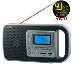 Radio cu ceas akai pr005a-420b, usb, cititor sd (negru)