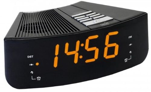 Radio cu ceas home ltcr02, fm, oprire temporizata, caractere mari, alarma (negru)