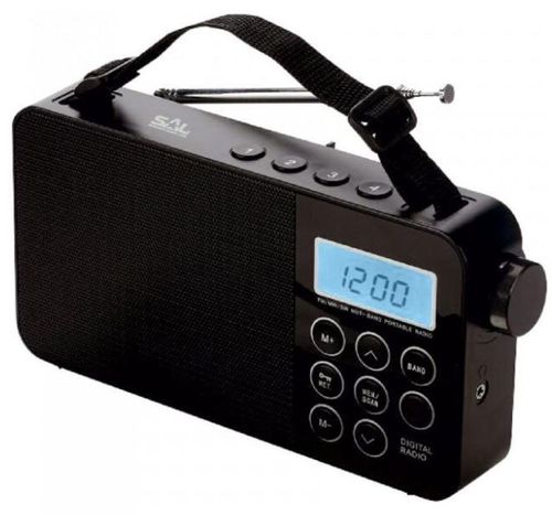 Radio digital sal rpr3lcd, am/fm/sw, ceas lcd, functie alarma, temporizator oprire (negru)