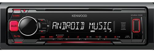 Radio mp3 kenwood kmm-103ry, rca, mini-jack