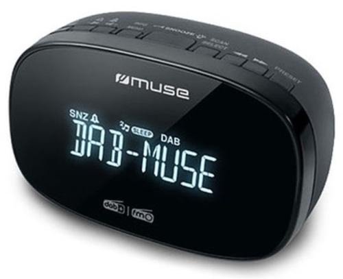 Radio muse m-150cdb, dab+/fm, alarma, aux (negru)