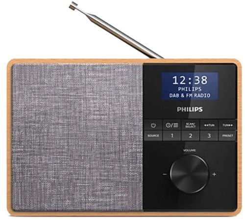 Radio portabil philips tar5505/10, bluetooth, fm (maro)
