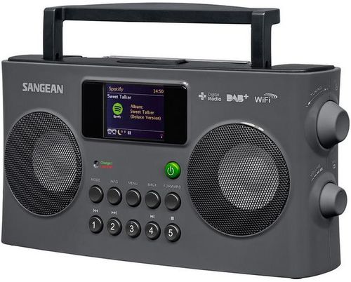 Radio sangean wfr-29c, internet, usb, display color, player retea (gri)