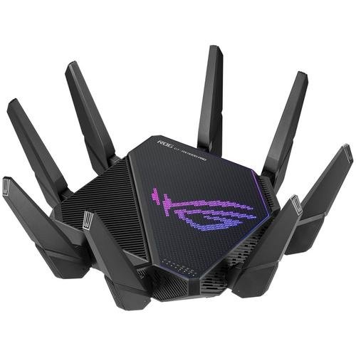 Router gaming wireless asus rog rapture gt-ax11000 pro, tri-band, gigabit, quad-core 2.0ghz cpu, aimesh, wifi 6, 8 antene externe (negru)