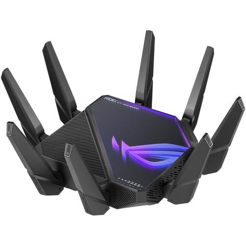 Router gaming wireless asus rog rapture gt-axe16000, axe16000, quad-band, wi-fi 6e, 8 antene wi-fi