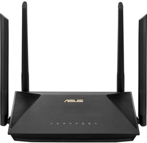 Router gaming wireless asus rt-ax53u, ax5700, wifi 6, ofdma, mu-mimo, aiprotection, parental controls, 4 antene wi-fi (negru)