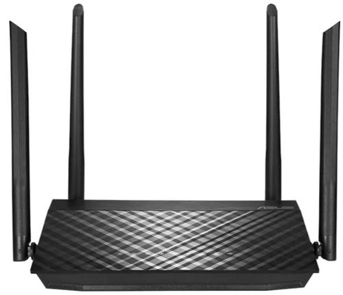 Router wireless asus rt-ac57u v3, gigabit, dual band, 1200 mbps, 4 antene externe (negru)