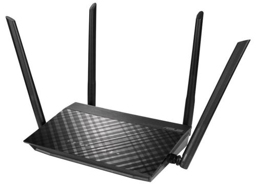 Router wireless asus rt-ac58u-v3, gigabit, dual band, 1300 mbps, 4 antene externe (negru)