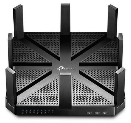 Router wireless tp-link archer c5400, gigabit, tri-band, 5400 mbps, 8 antene externe (negru)
