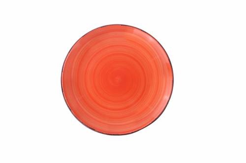 Set farfurii desert heinner gala orange hr-wdf-p196, ceramica, 19 cm, 6 piese (portocaliu/negru)