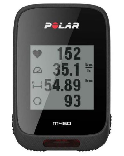 Sistem navigatie gps bicicleta polar m460, rezistent la apa ipx7 (negru)