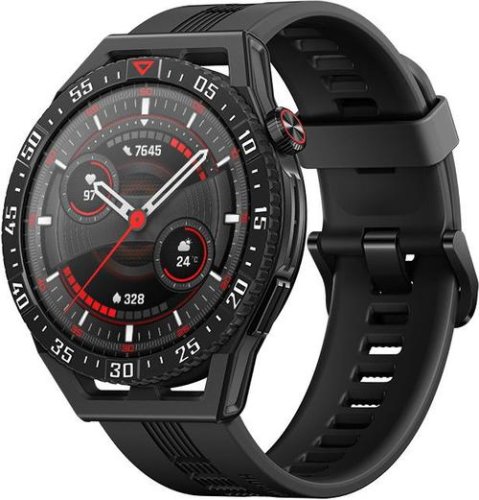 Smartwatch huawei watch gt 3 runner se, display amoled 1.43inch, bluetooth, gps, carcasa otel, bratara tpu, rezistent la apa, android/ios (negru)