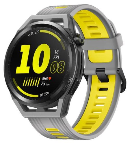Smartwatch huawei watch gt runner, display amoled 1.43inch, 4gb flash, bluetooth, nfc, ps, bratara silicon, 46mm, rezistent la apa, andorid/ios (gri)