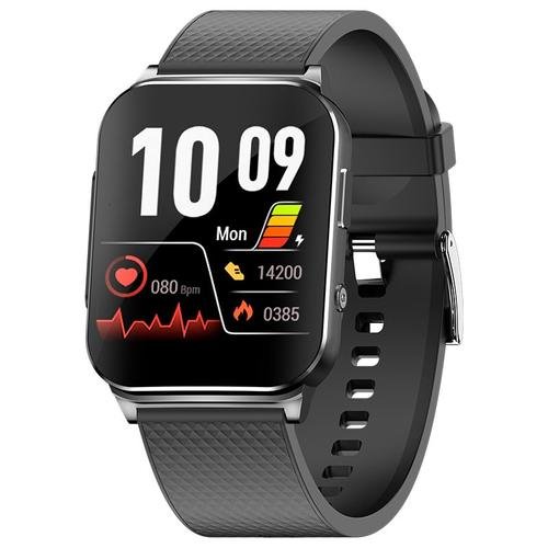 Smartwatch isen ep03, 1.83inch ips hd, ecg, ritm cardiac, presiune sanguina, glicemie, oxigen, monitorizare somn, bt v5.1, ip67, 185mah, negru