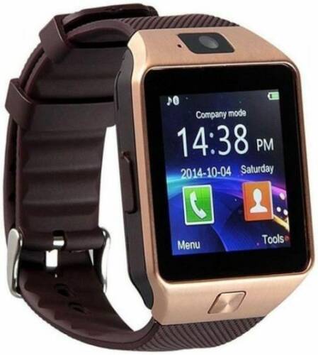 Smartwatch iuni dz09 plus, 1.54inch, 1.3mp, bluetooth, bratara silicon (auriu)