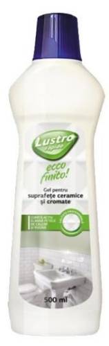 Solutie gel pentru suprafete ceramice sau cromate Lustro Rapido, 500ml