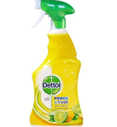 Spray dezinfectant multifunctional dettol power&fresh, citrom&lime, 500 ml