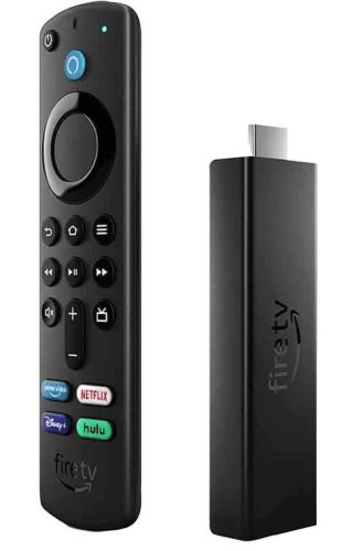 Streaming media player amazon fire tv stick 4k max, telecomanda cu control voce alexa (negru)