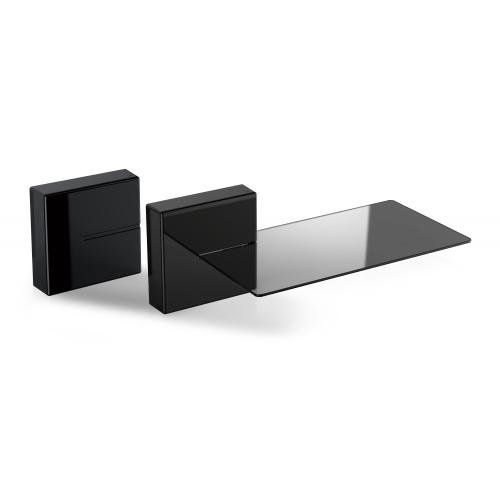 Suport de perete audio-video meliconi ghost cube shelf, acoperire cabluri cu rafturi, negru