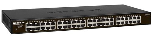 Switch netgear gs348-100eus, gigabit, 48 porturi, unmanaged