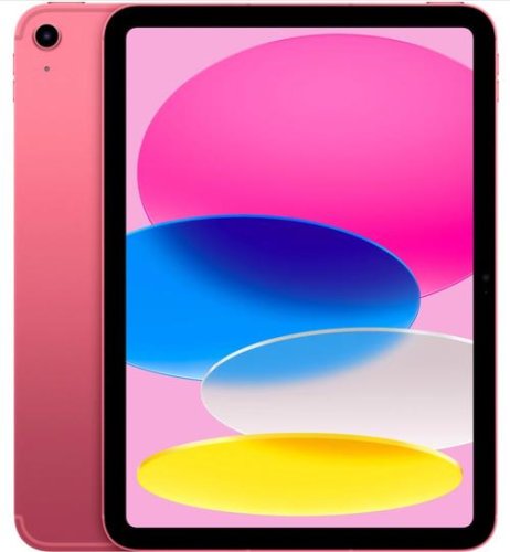 Tableta apple ipad 10 cellular (2022), procesor a14 bionic hexa-core, ips led capacitive touchscreen 10.9inch, 256gb flash, camera 12mp, wi-fi, bluetooth, 5g, ipados (roz)