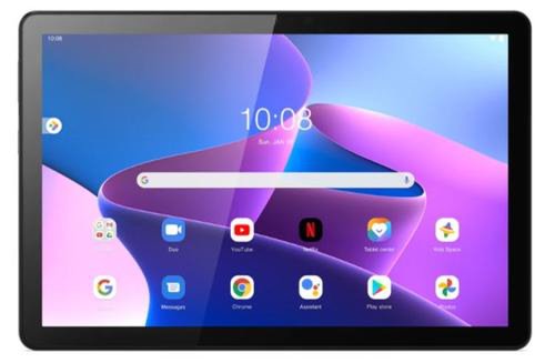 Tableta lenovo tab m10 (gen. 3), procesor unisoc t610 octa-core, ips lcd capacitive touchscreen 10.1inch, 4gb ram, 64gb flash, wi-fi, bluetooth, 4g, android (gri)