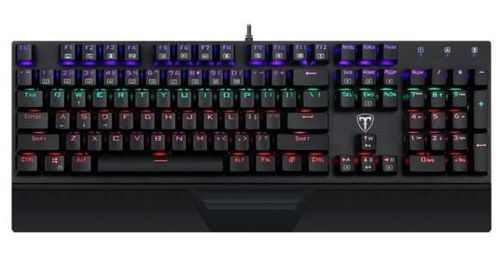 Tastatura gaming mecanicat-dagger destroyer, iluminare rainbow (negru)