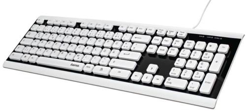 Tastatura hama covo, rezistenta la apa (alb/negru)