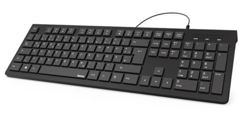 Tastatura hama kc-200, layout us (negru)