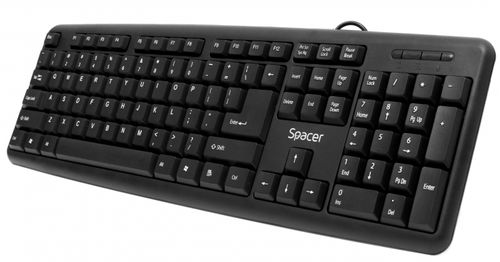 Tastatura spacer spkb-s62, usb (negru)