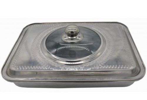 Tava cuptor cu capac vanora vn-fm-ss3627, 35 x 26 x 7 cm (inox)