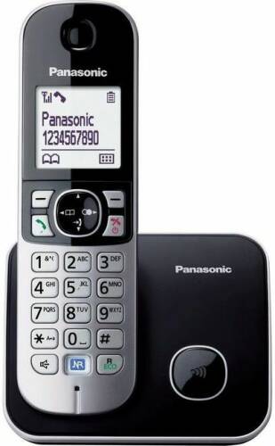 Telefon dect panasonic kx-tg6811fxb, digital, cordless, caller id, negru