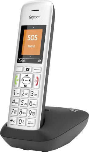 Telefon fara fir dect gigaset e390, handsfree (negru/argintiu)