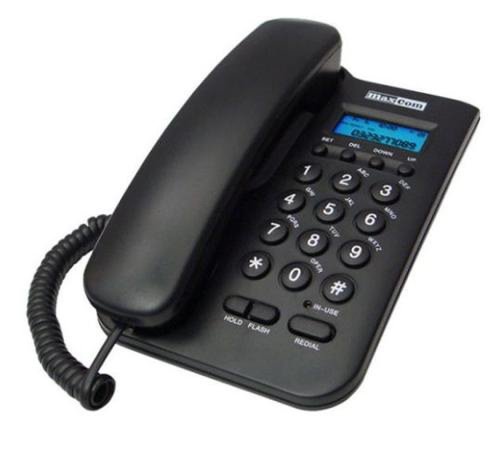 Telefon maxcom fix kxt100 (negru)