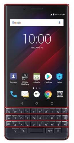 Telefon mobil blackberry key 2 le, procesor octa-core 1.8ghz, ips lcd capacitive touchscreen 4.5inch, 4gb ram, 64gb flash, dual 13 + 5 mp, wi-fi, 4g, android, dual sim (negru/rosu)