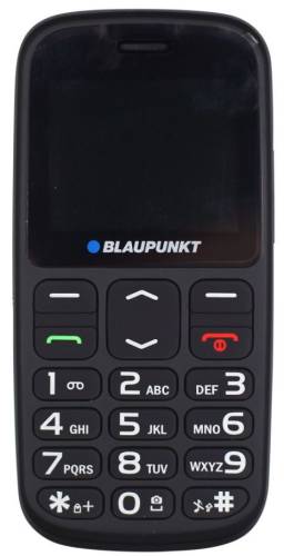 Telefon mobil blaupunkt bs02, taste mari, ecarn 2inch, camera 1.3 mp, buton sos, lanterna (negru)