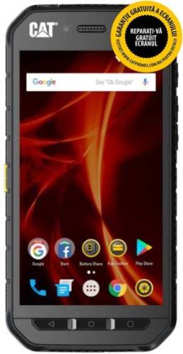 Caterpillar Telefon mobil cat s41, procesor octa-core 2.3ghz/1.6ghz, tft ips multitouch 5inch, 3gb ram, 32gb flash, 13mp, wi-fi, 4g, dual sim, android (negru)
