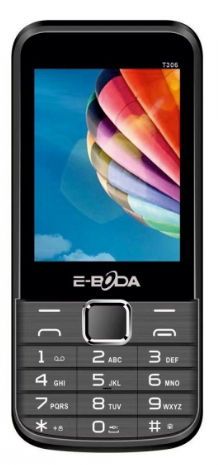 Telefon mobil e-boda t 306, dual sim (negru)