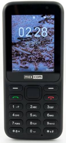 Telefon mobil maxcom classic mk241, 2.4″, 4 gb ram, 512 mb flash, 4g (negru)