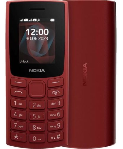 Telefon mobil nokia 105 (2023), dual sim (rosu)