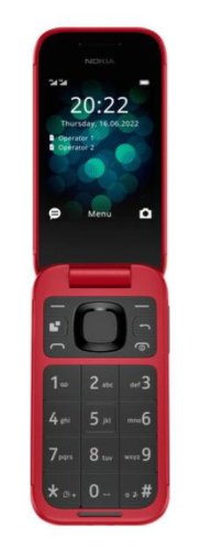 Telefon mobil nokia 2660 flip, dual sim, 4g (rosu)
